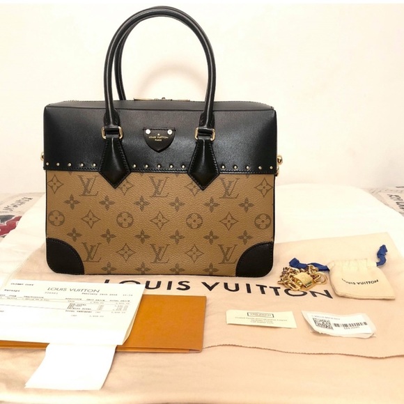 Louis Vuitton City Malle Black and Brown Shoulder Bag - Picture 2 of 7